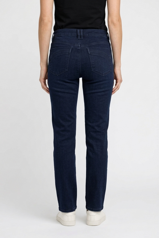 Bandolino 'Sarabelle' Navy Straight Leg Jeans - Size UK-8