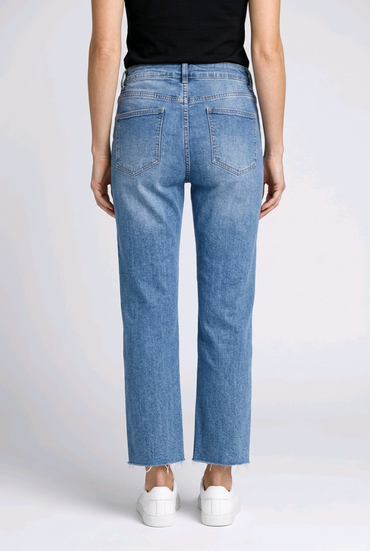 Next Blue Cropped Straight fit Jeans - Size - UK-8
