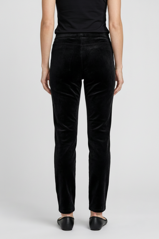 Person wearing black trousers and a black top