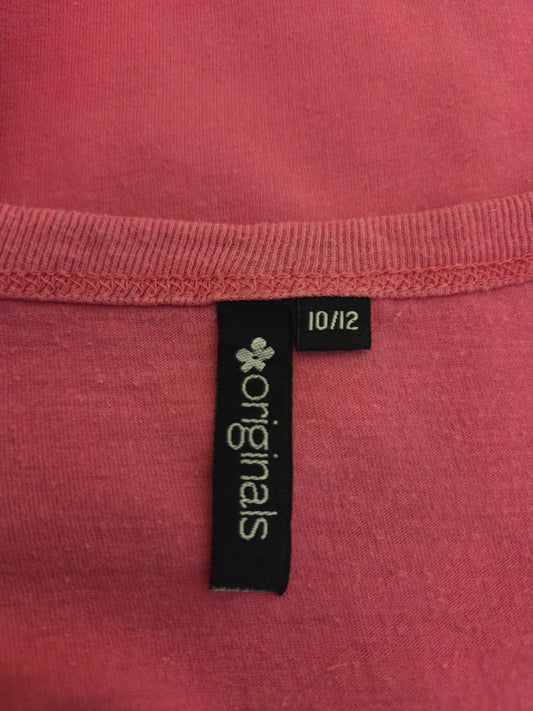 Originals Dusky Pink Scoop Neck T-Shirt UK-10/12