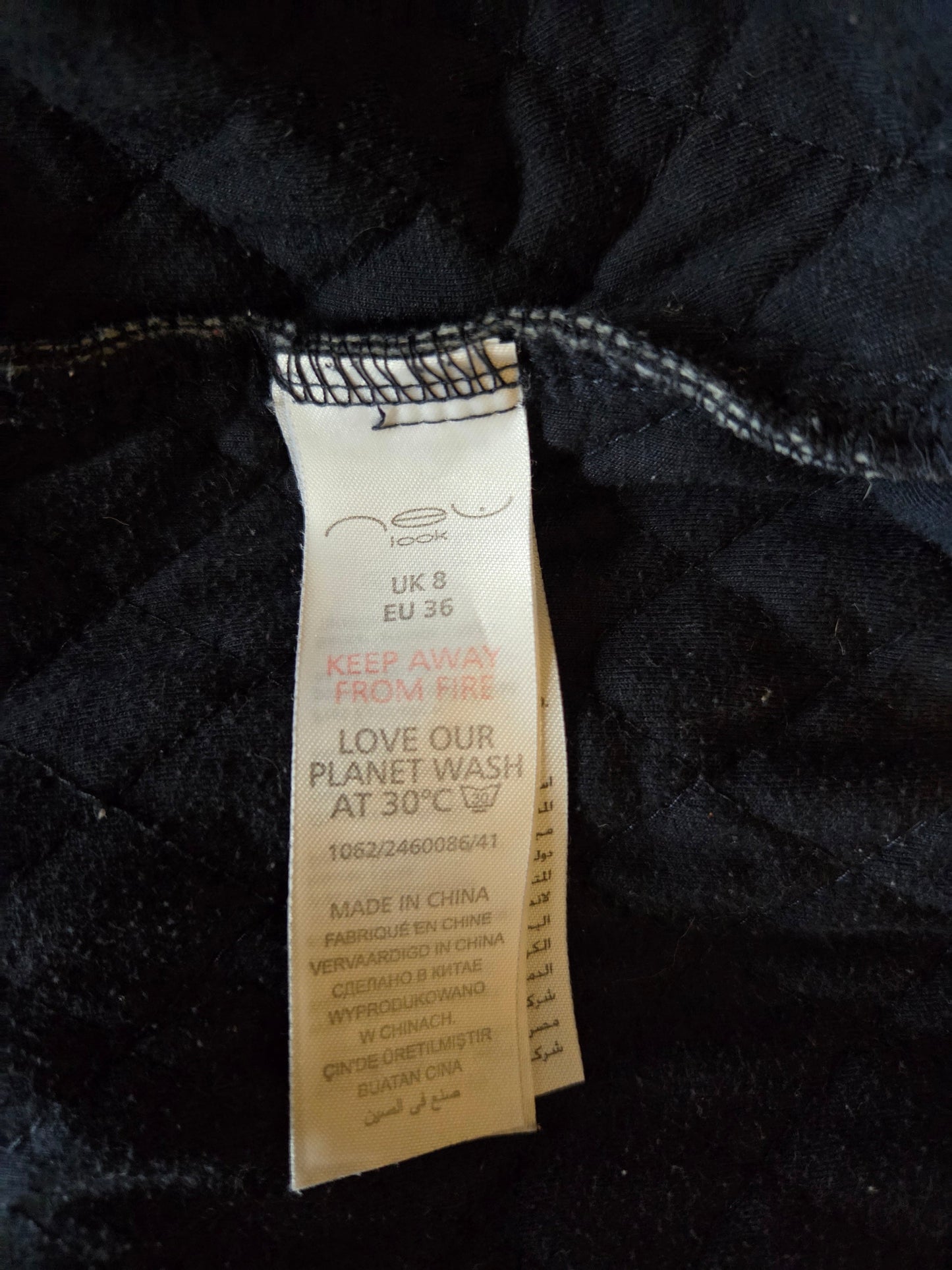 New look size label