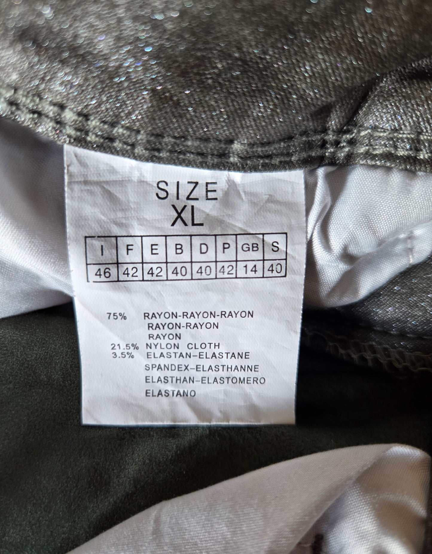 Size label