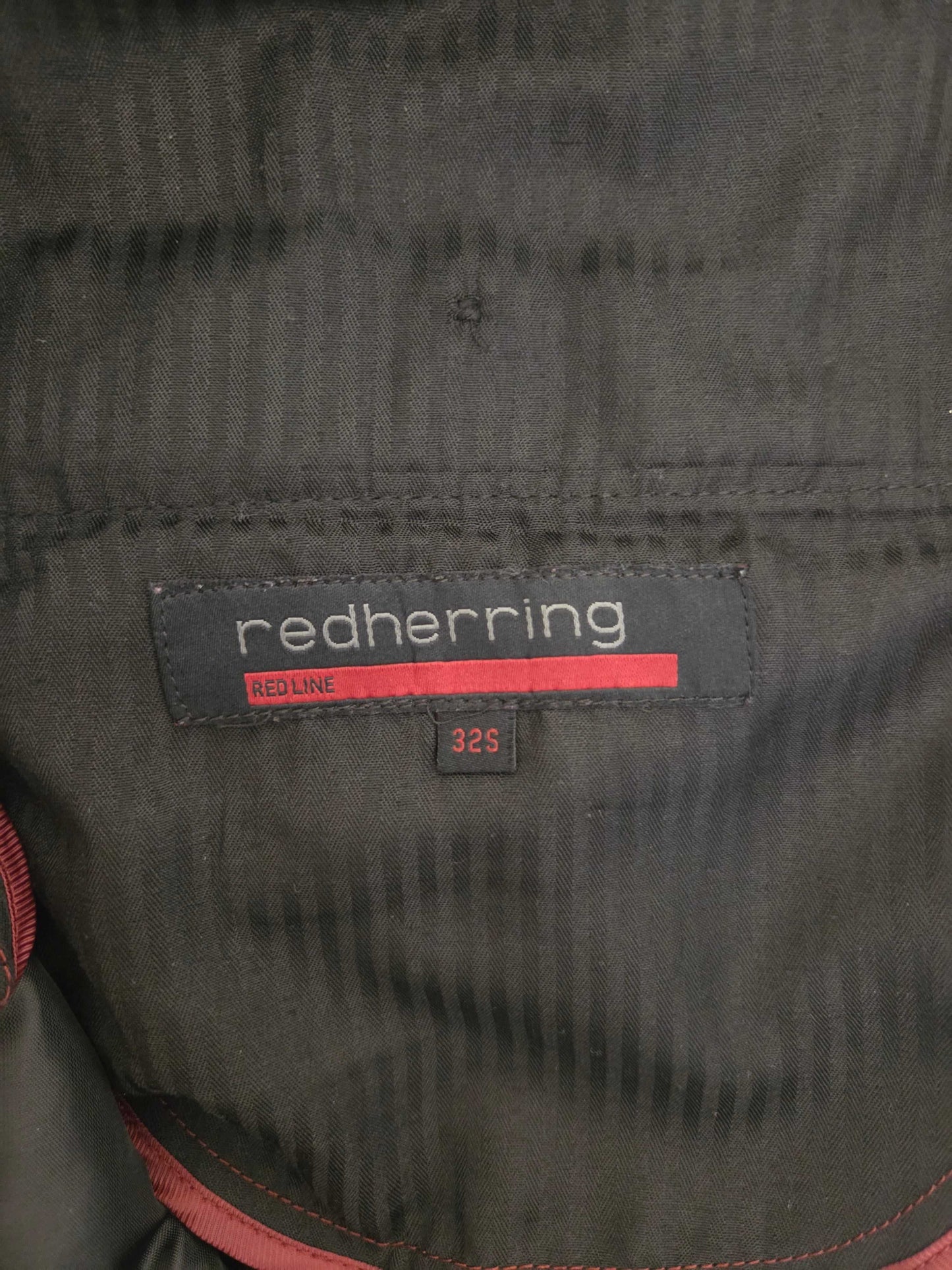 Red herring grey trousers UK W32 L30 pre-loved clothing name tag