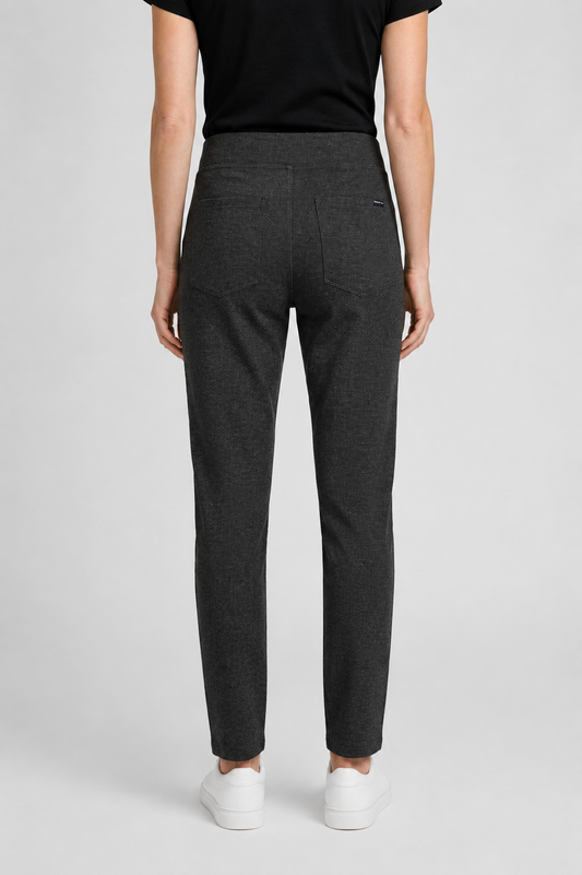 DKNY Jeans Black / Grey Patterned Jeggings- Size - UK-XLarge (16-18)