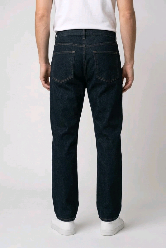 George Straight Leg Jeans Dark Wash Denim - W40 L30