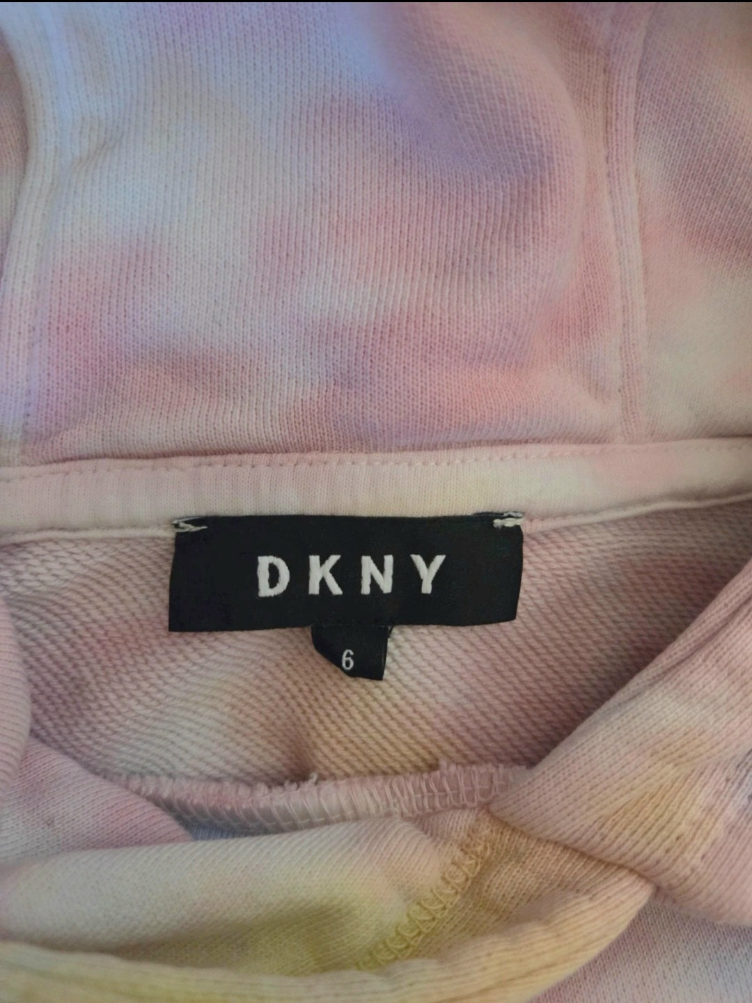 DKNY Pastel Tie Dye Hoodie – Size- UK-6