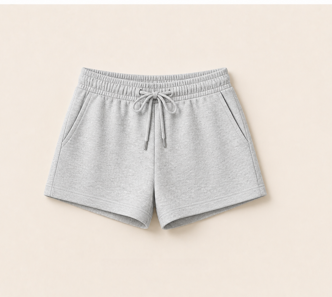 Comfortable women's grey shorts