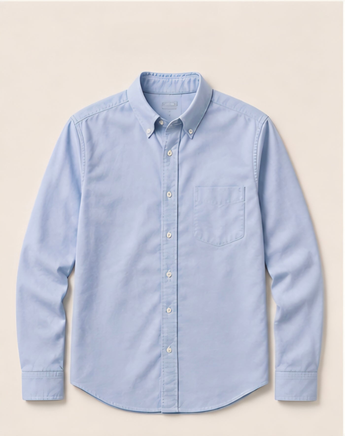 Plain white shirt with long sleeves