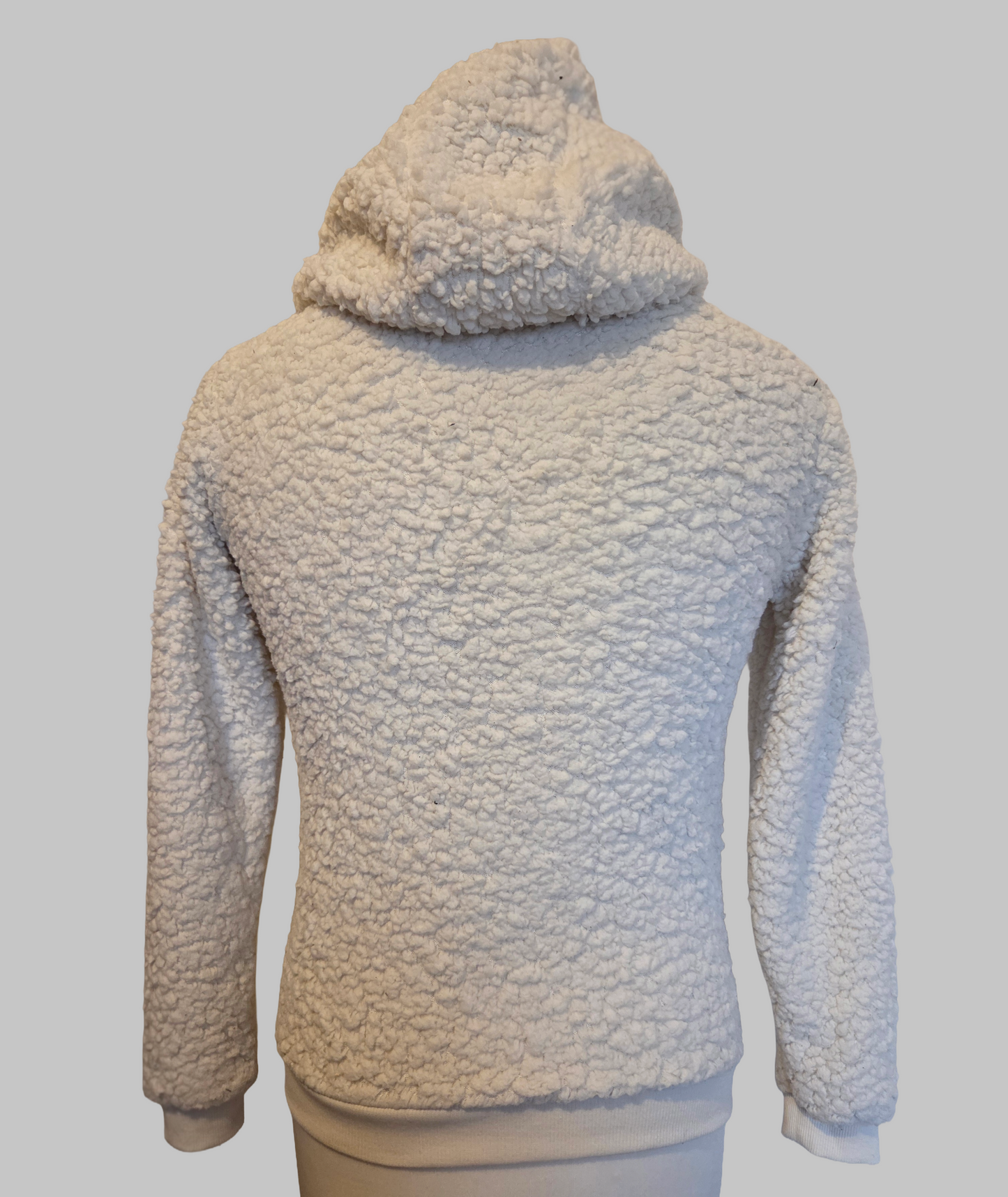 Atmosphere Cream Teddy Fleece Zip Hoodie –Size- UK-10