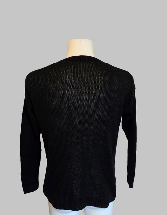 Black jumper back view