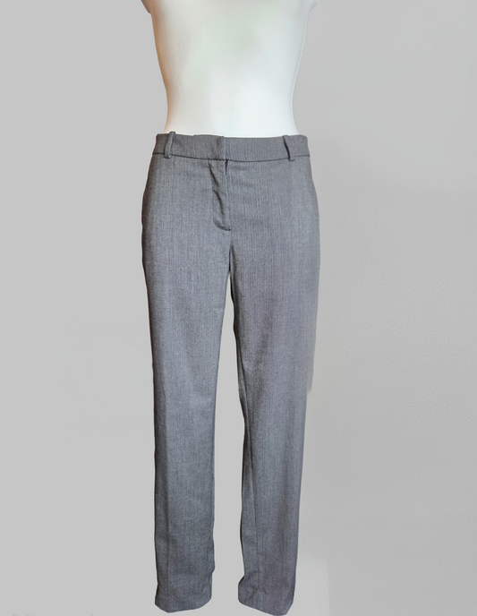 H&M Grey Micro-Weave Pattern Smart Trousers - Size - EUR 38 ( UK-10 Approx )