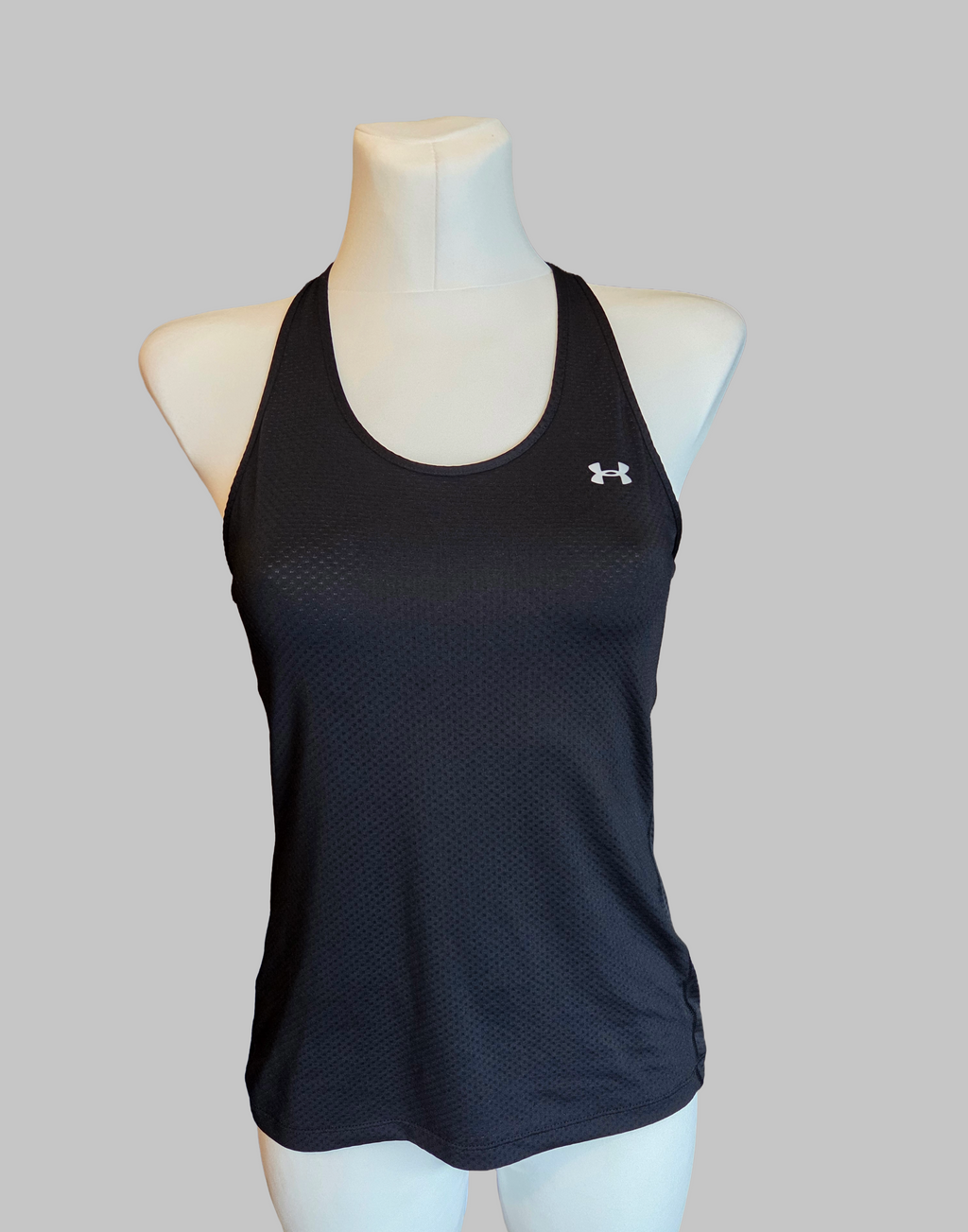 Under Armour Black HeatGear Racerback Tank Top - Size - UK-Small
