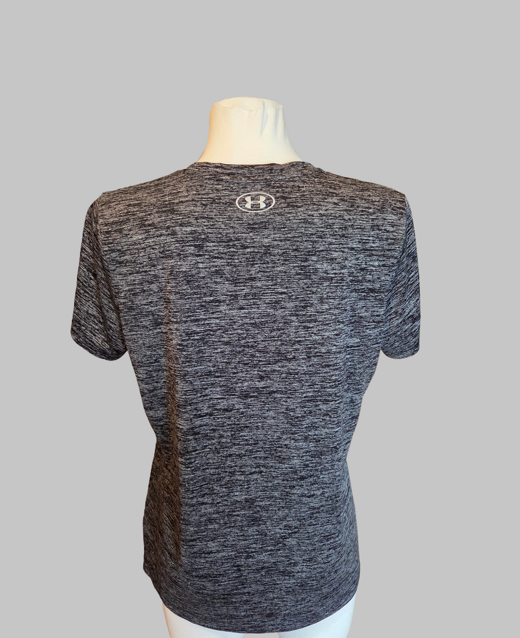 Under Armour Grey Marl HeatGear Tech V-Neck T-Shirt - Size - UK-Large
