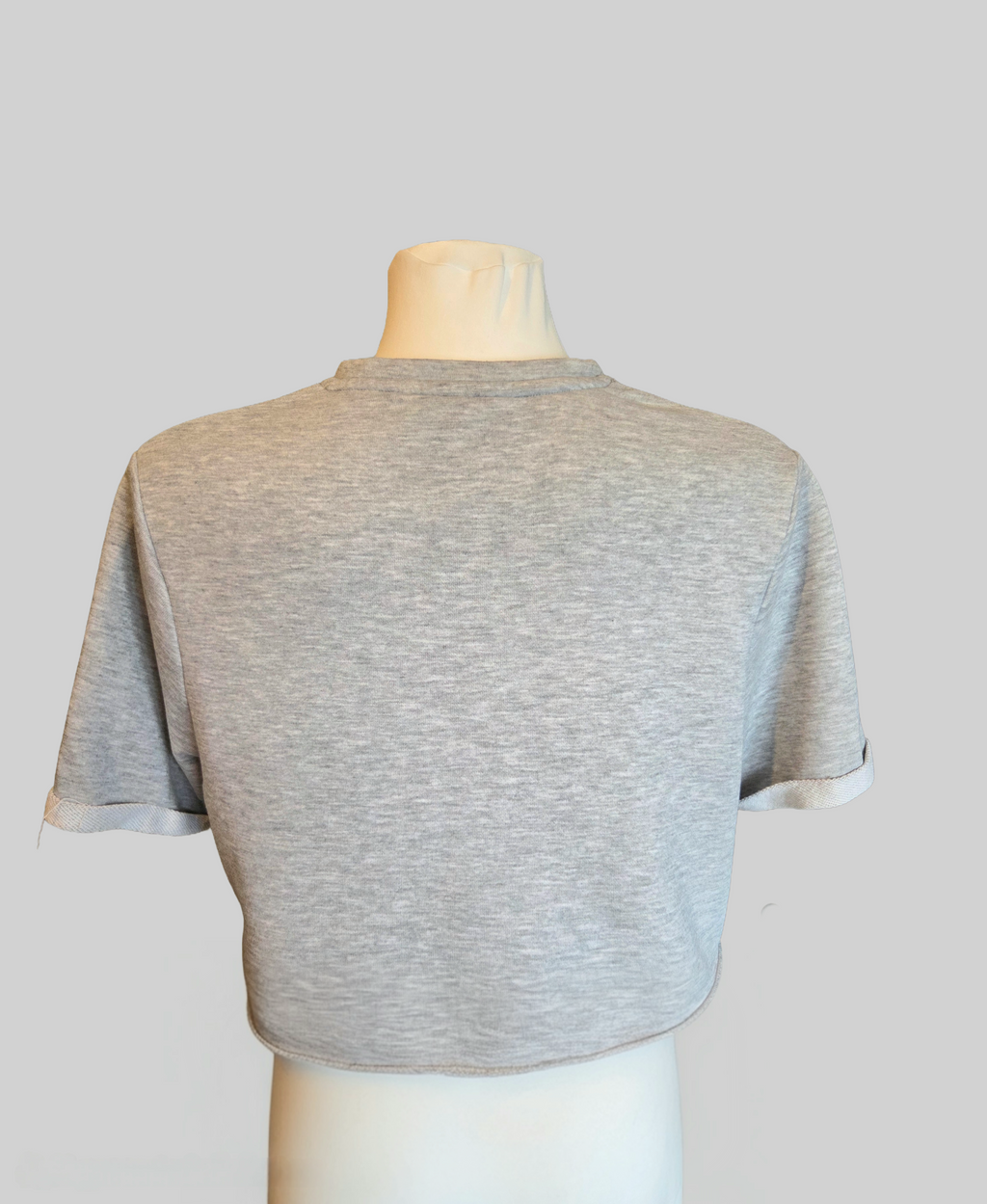 Gym King Grey Boxy Cropped Popper Neck Activewear Top – Size - UK-6