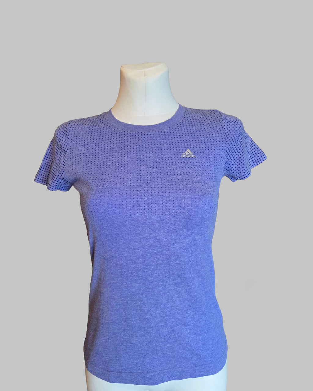 Adidas ClimaCool AeroKnit Light Purple Breathable Athletic T-Shirt - Size - UK-XS (4-6)