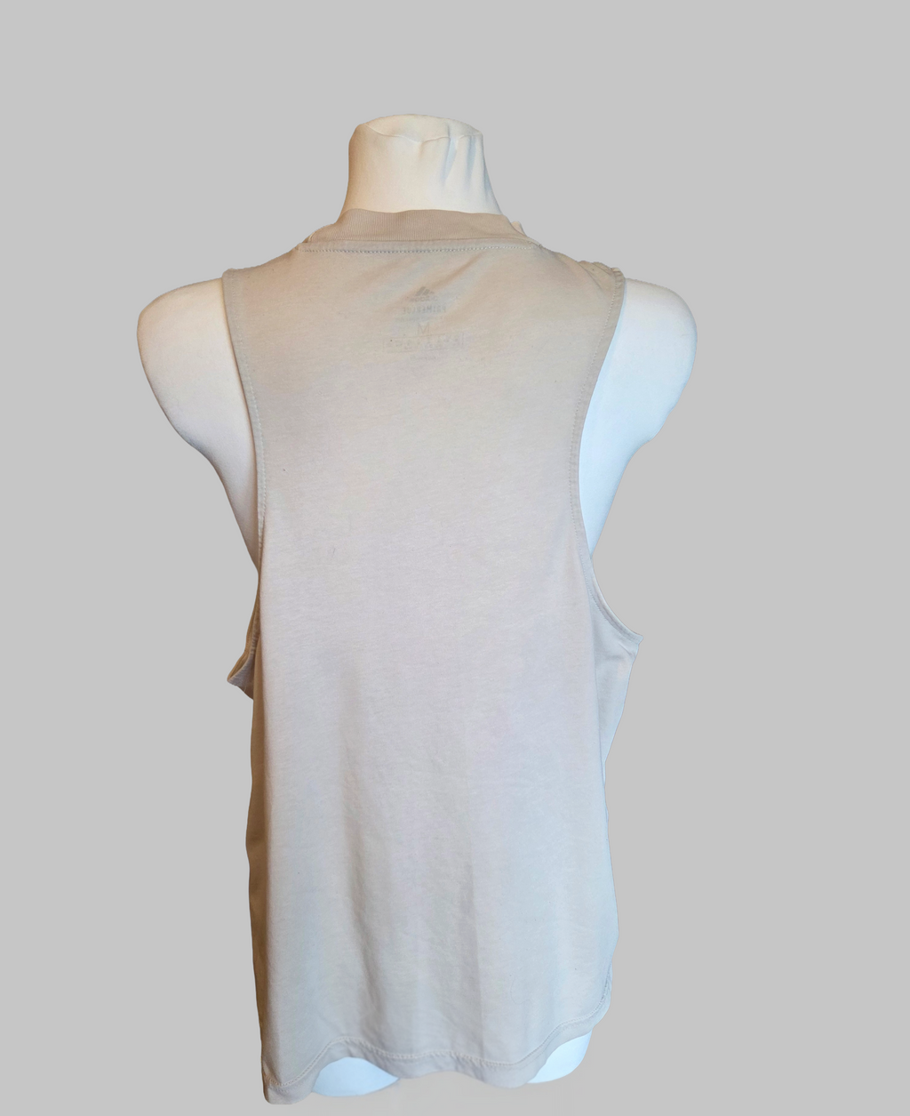 Adidas Primeblue Sleeveless Activewear Beige Tank Top – Size - UK-Medium (12-14)