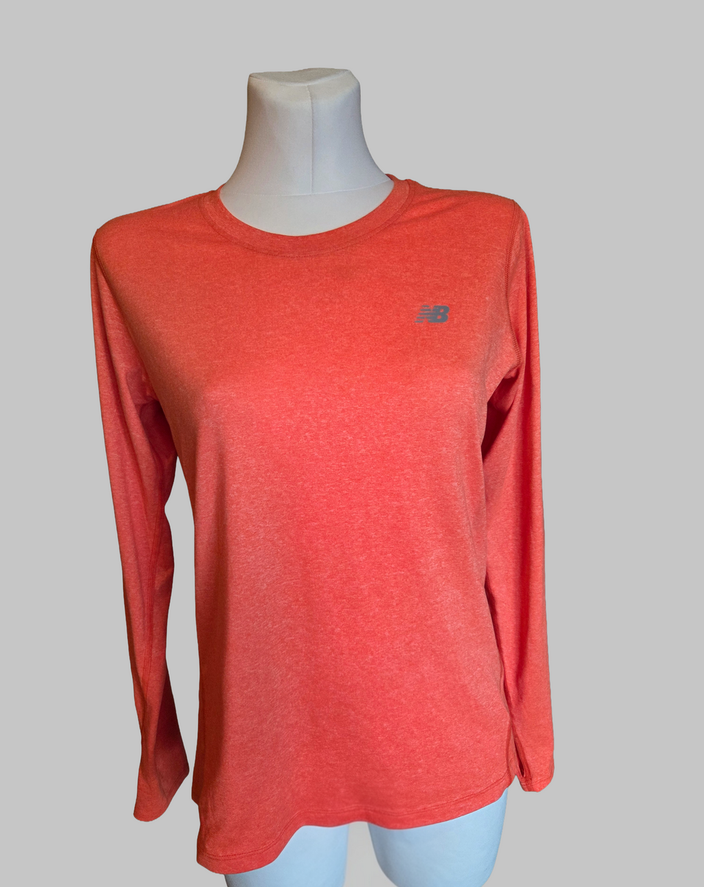 New Balance Orange Marl Long Sleeve Running Top - Size - UK-Medium