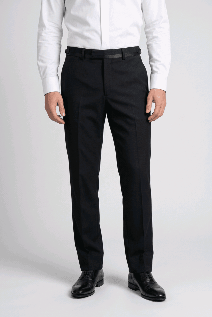Red Herring Black Slim Fit Smart Trousers - W32 L30 -