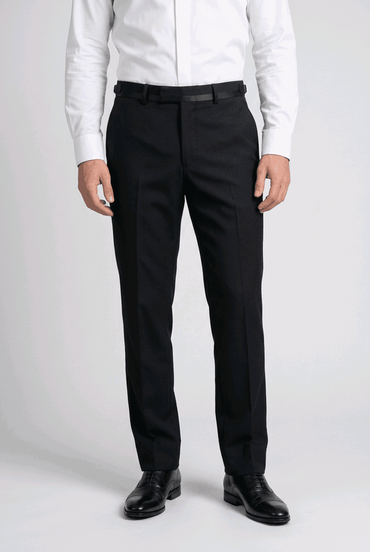 Red Herring Black Slim Fit Smart Trousers - W32 L30 -