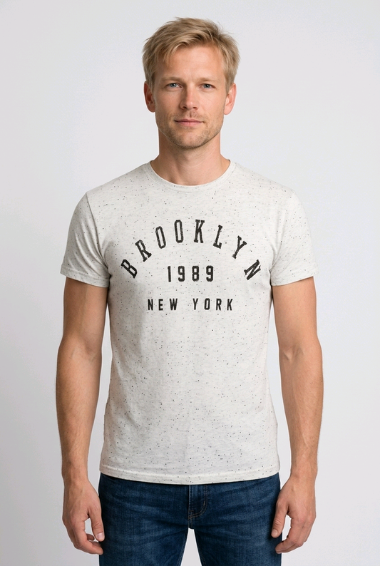 Man wearing a Cedarwood State t shirt 