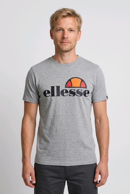 Man wearing Ellesse Grey T shirt
