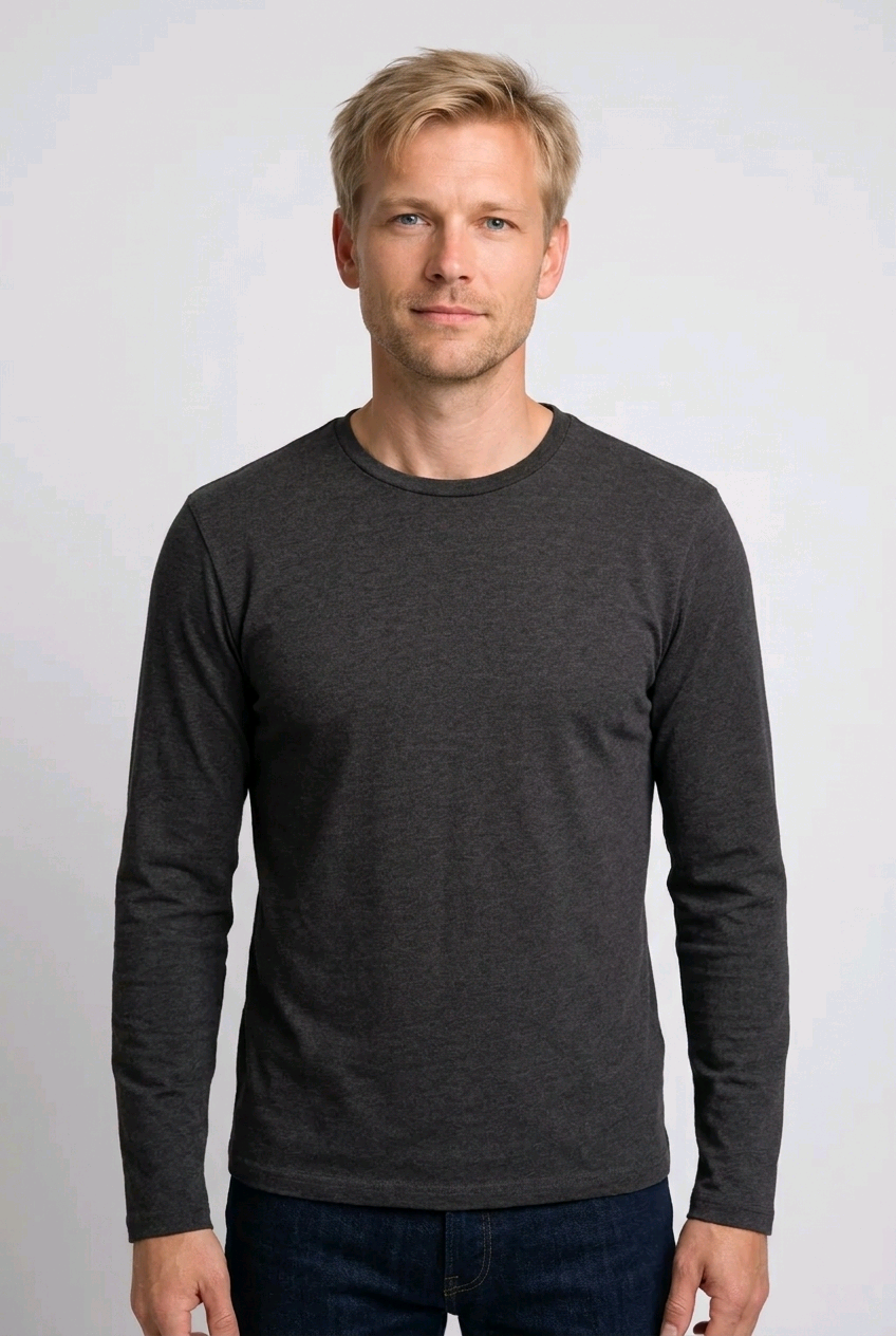 Dark grey long sleeve t shirt