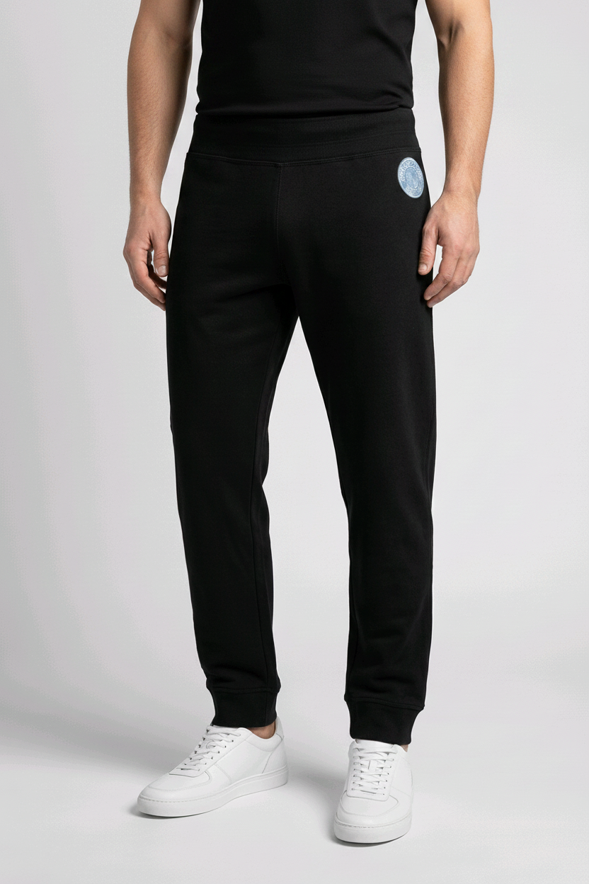 Man wearing black joggers