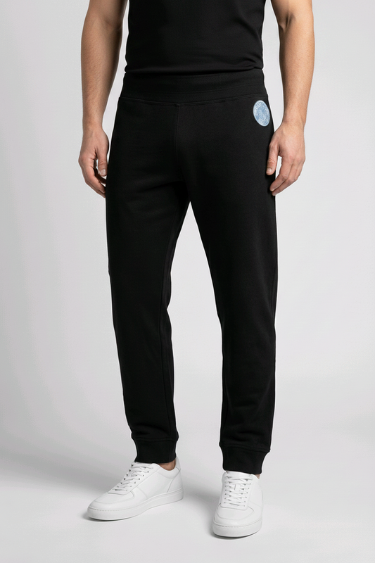 Man wearing black joggers