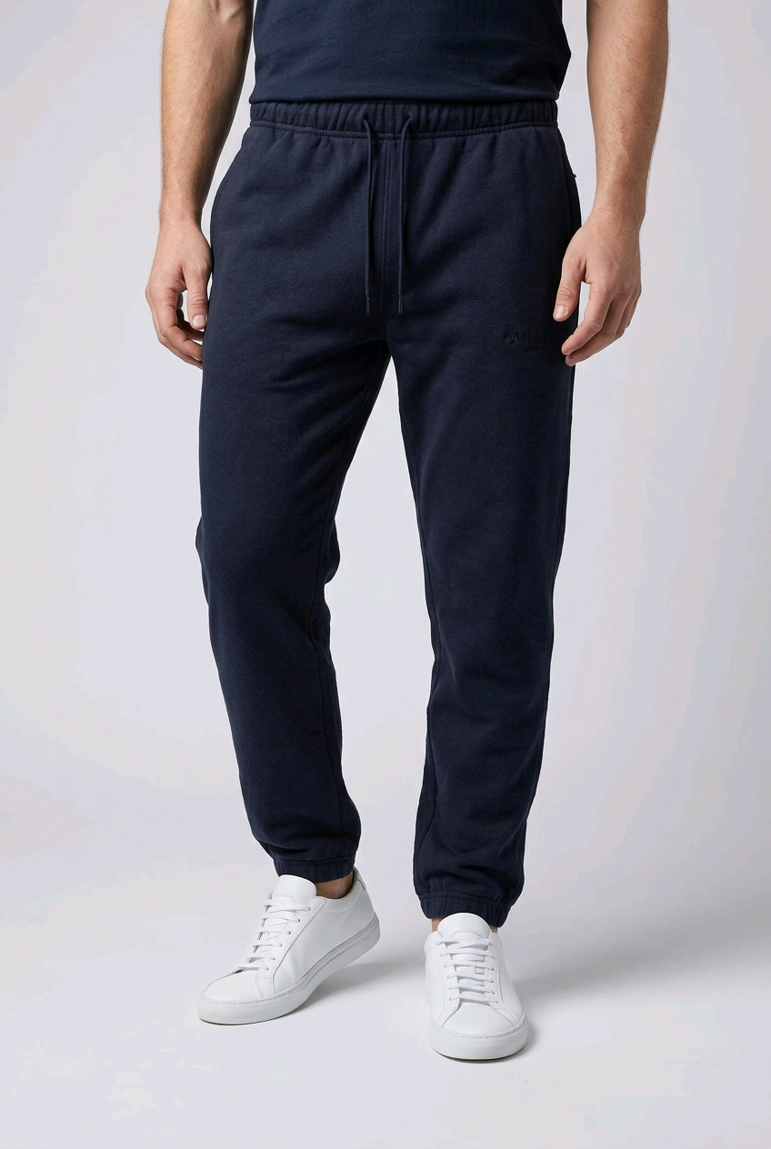 Man wearing black joggers