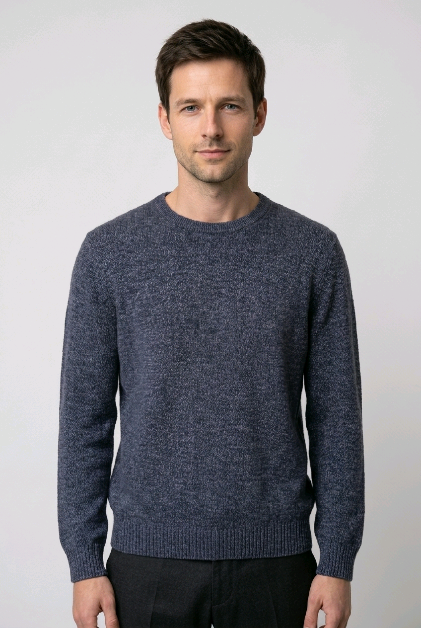 Maine navy marl jumper