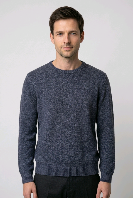 Maine navy marl jumper