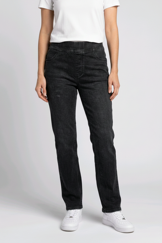 Denim by TU Black Wash Jeggings - Size - UK-12