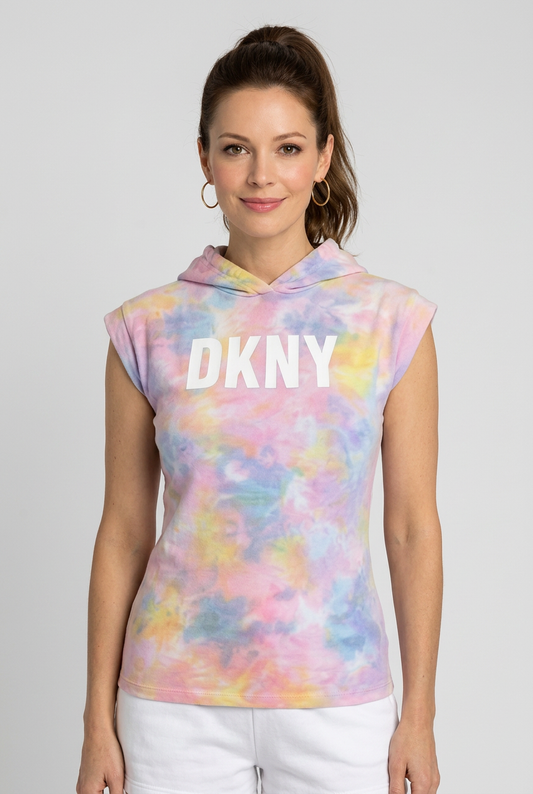 DKNY Pastel Tie Dye Hoodie – Size- UK-6