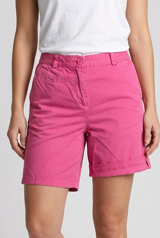 Women wearing pink shorts 