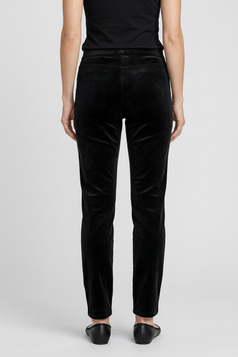 Person wearing black trousers and a black top 