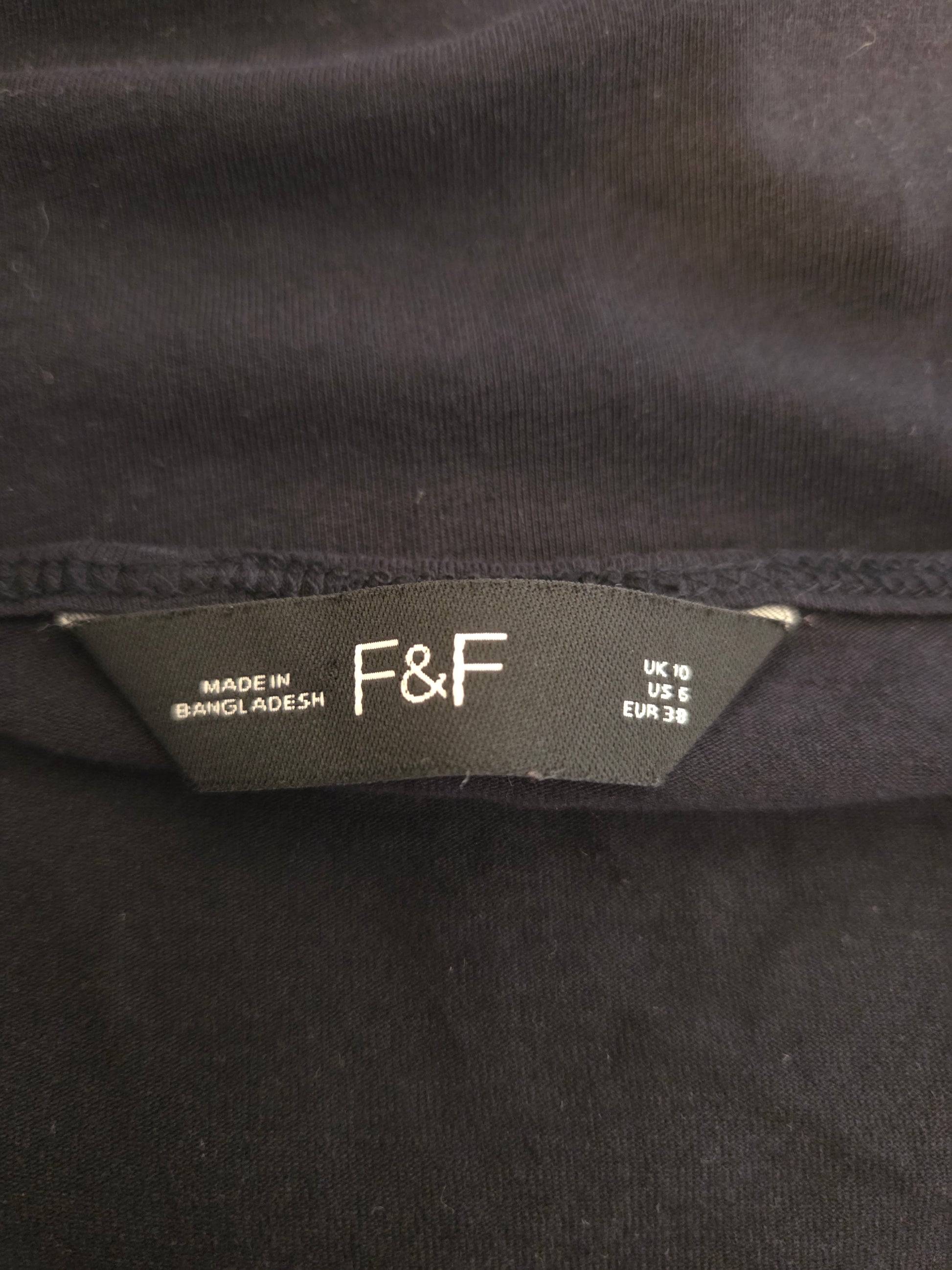F&F size label