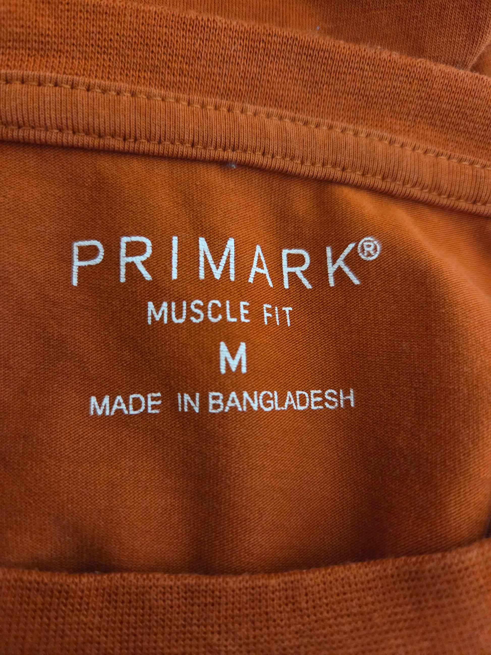 Primark size label 