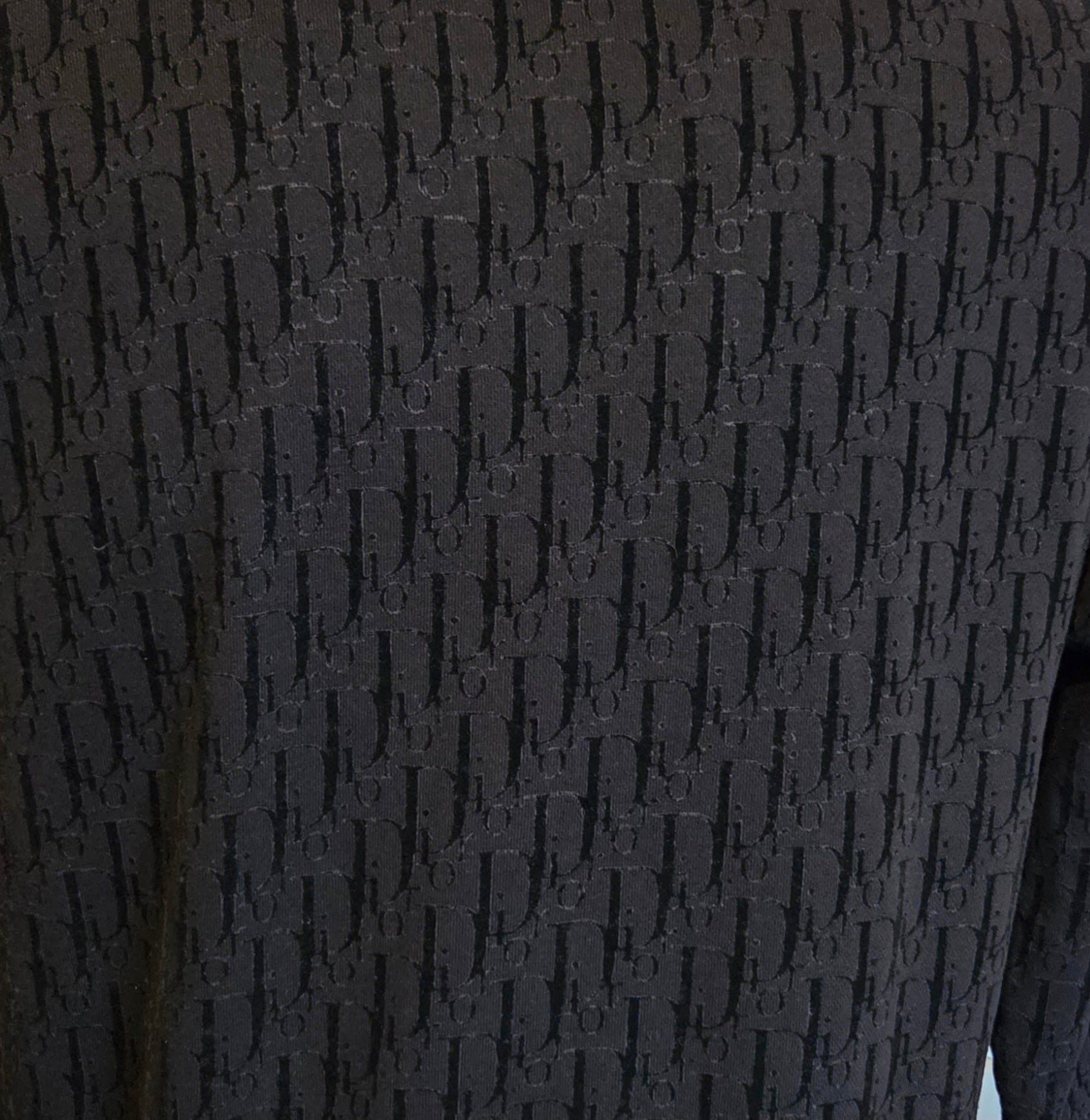 Close-up of a textured black surface with a pattern