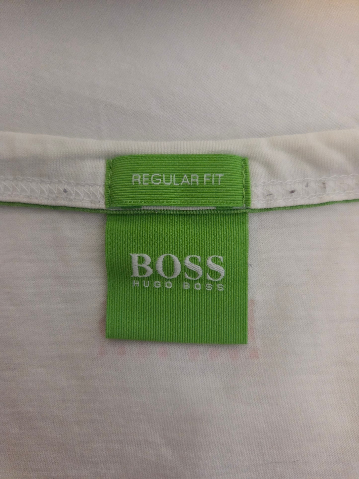 Green Hugo Boss label 