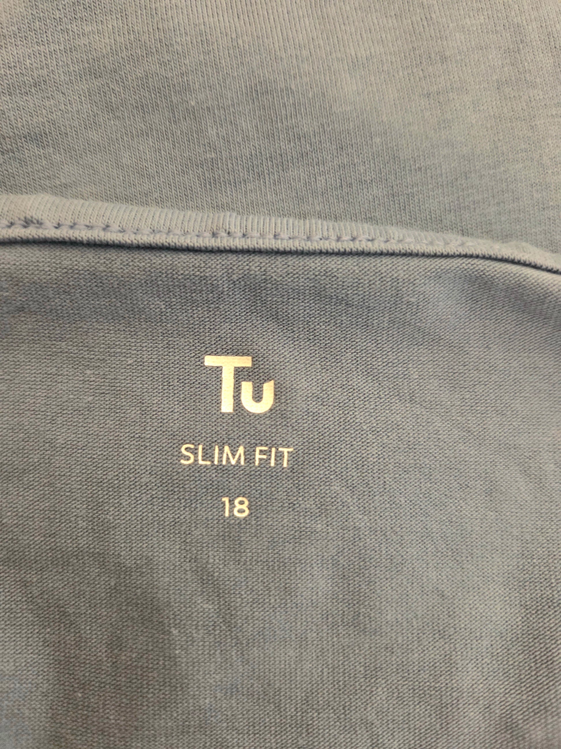  'Tu Slim Fit 18' size label