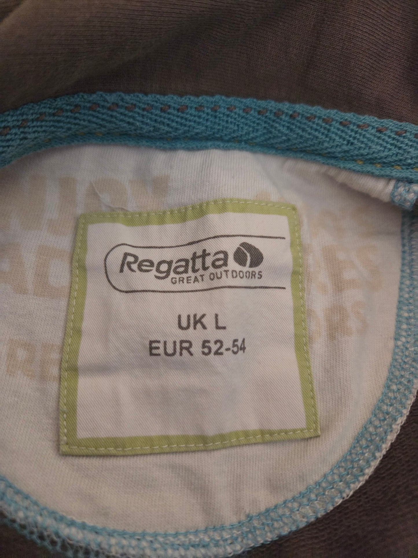 Size label with Regatta