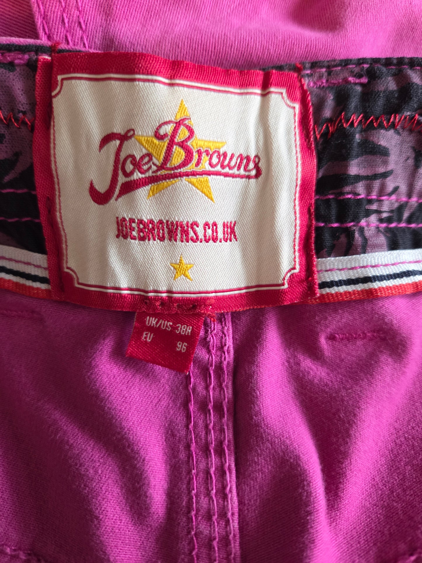 Joe Browns size tag