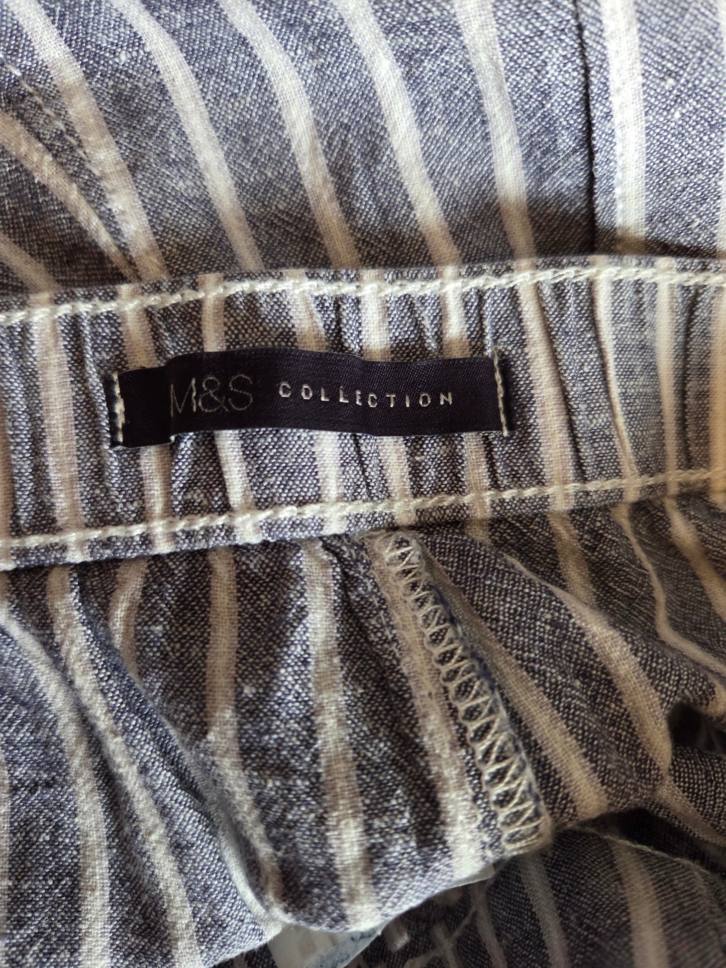 Close-up of M&S Collection label.