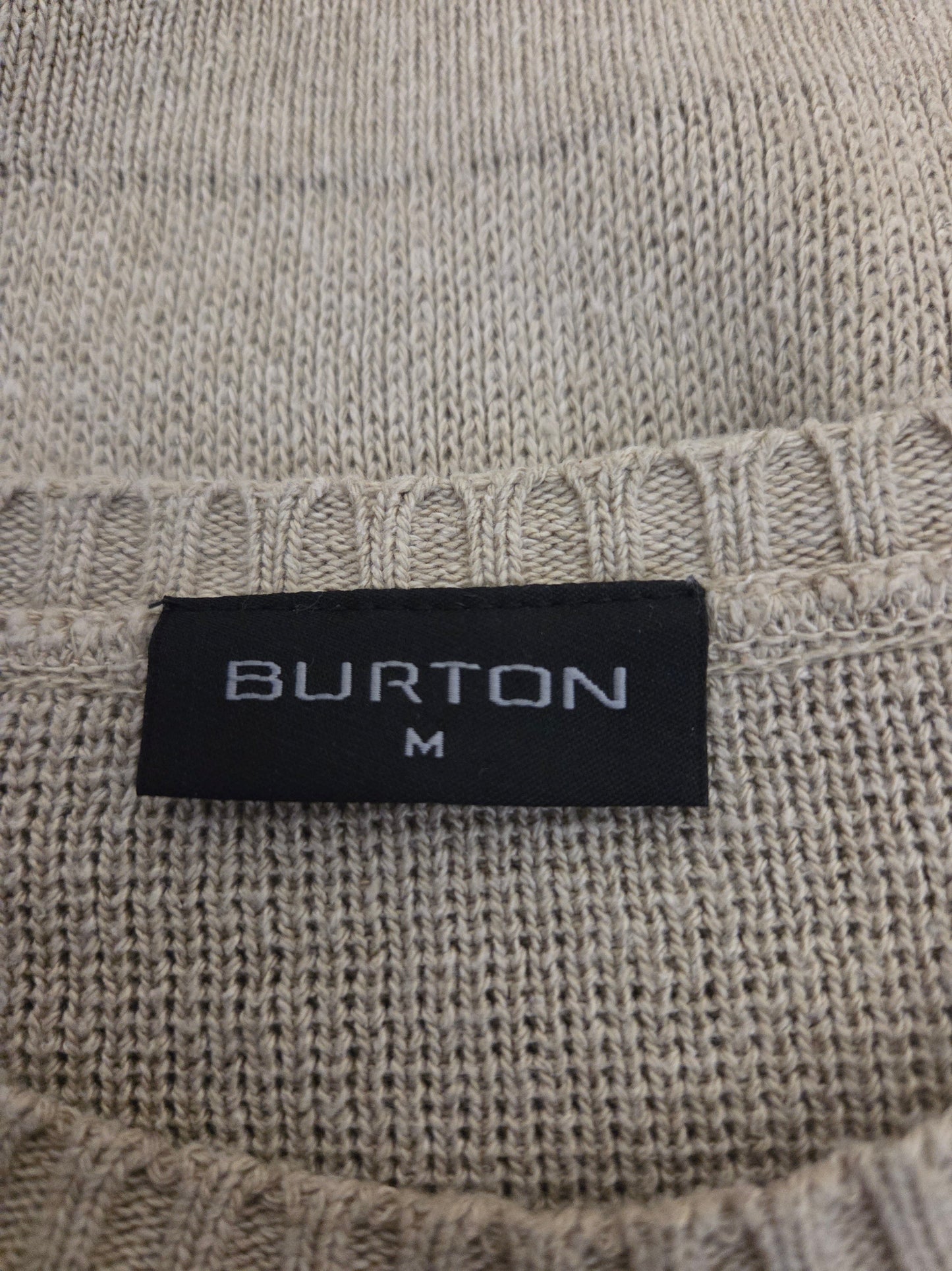 Burton size label