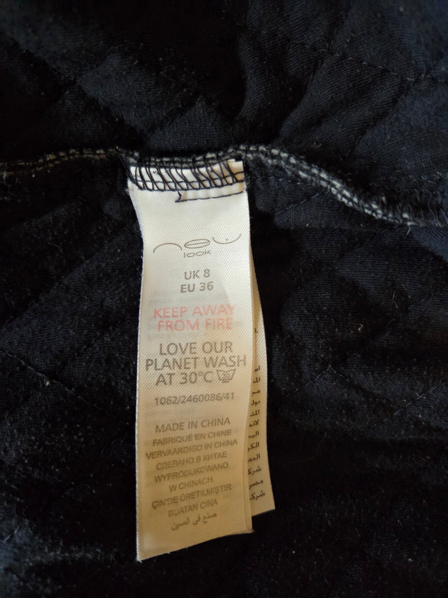 New look size label
