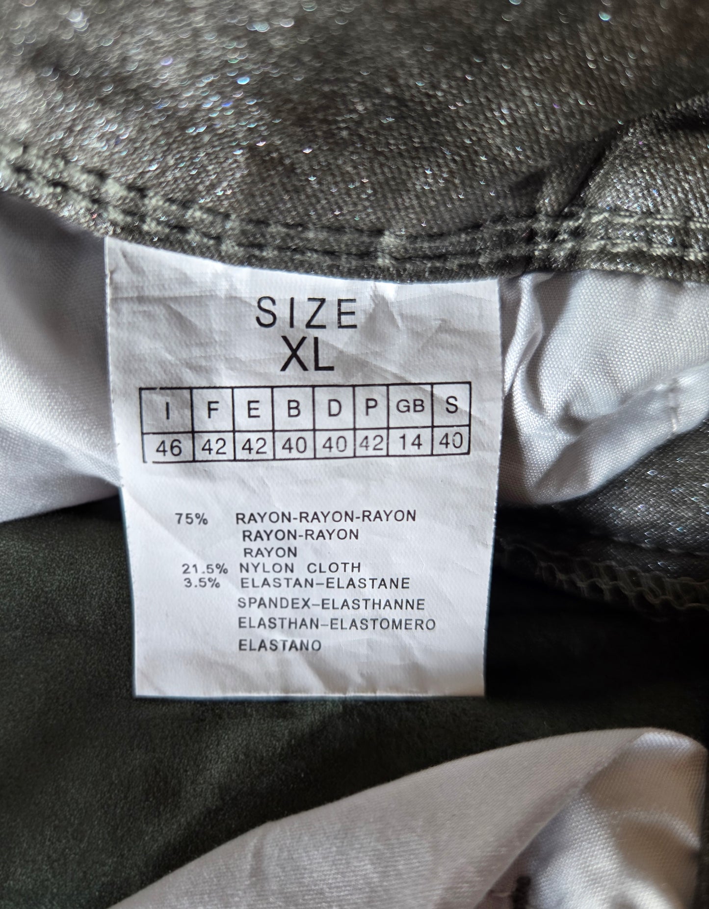 Size label