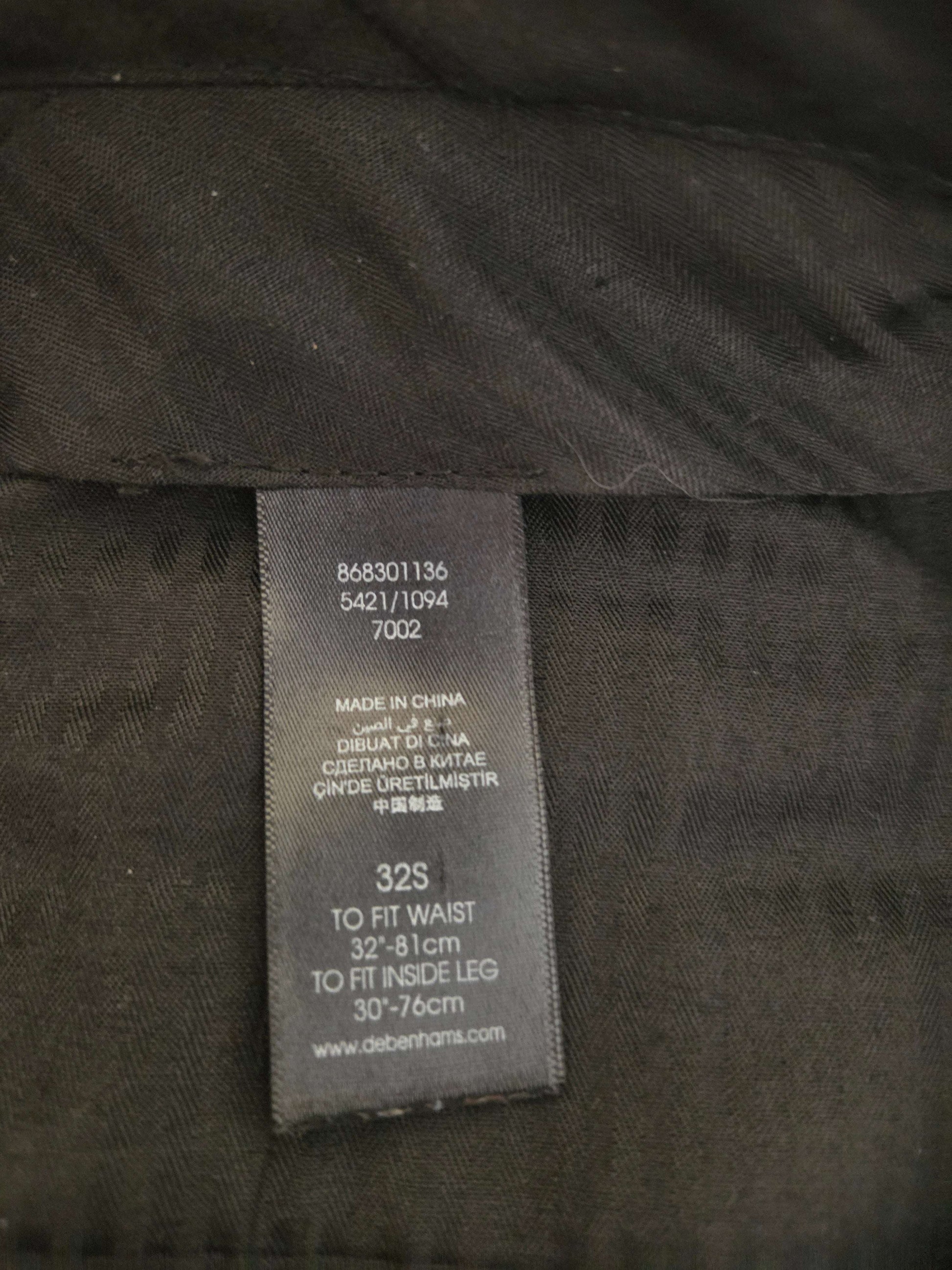 Red herring grey trousers UK W32 L30 pre-loved clothing size tag
