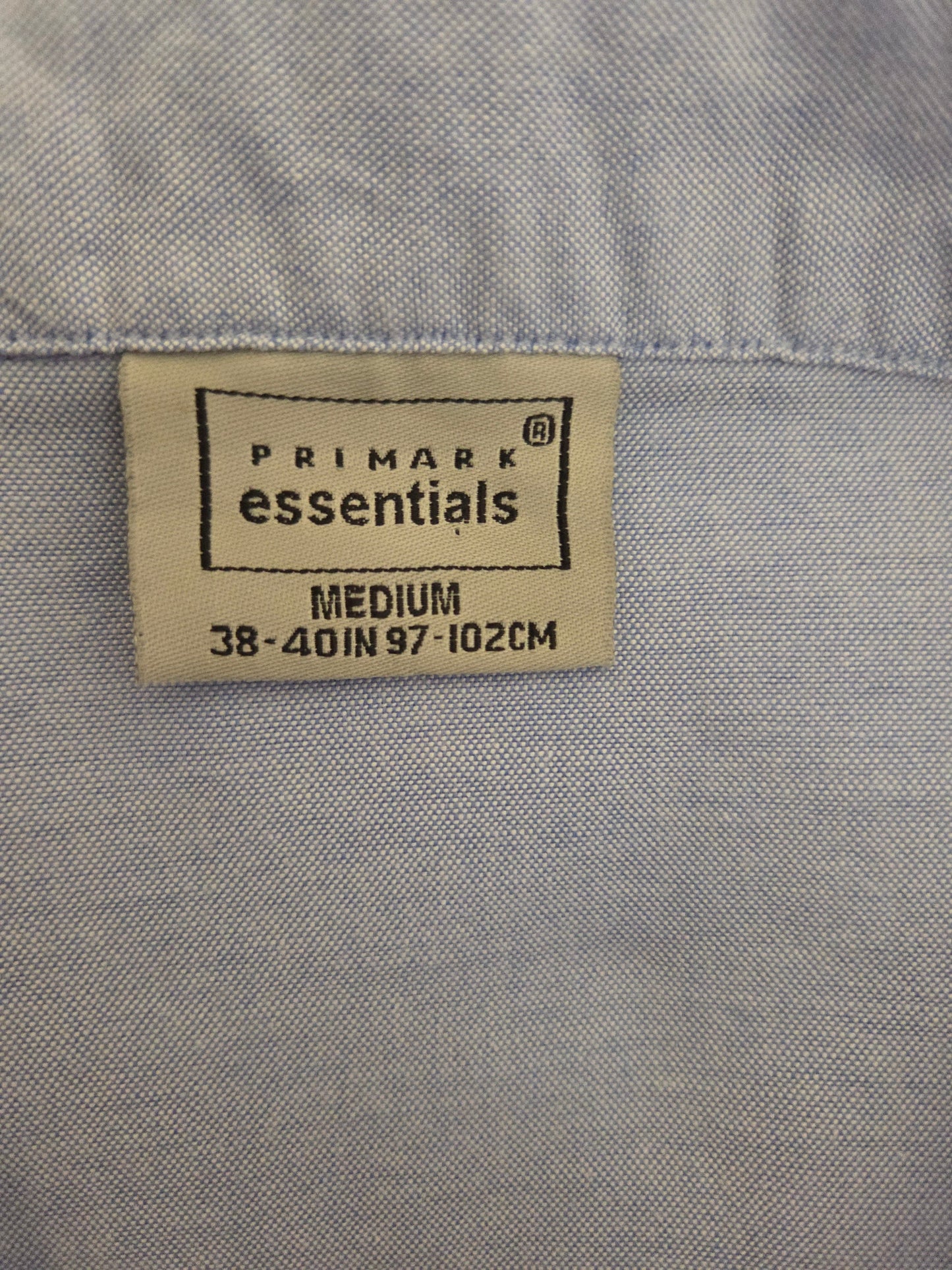 Primark Light Blue Button-Up Pyjama Top Size Medium