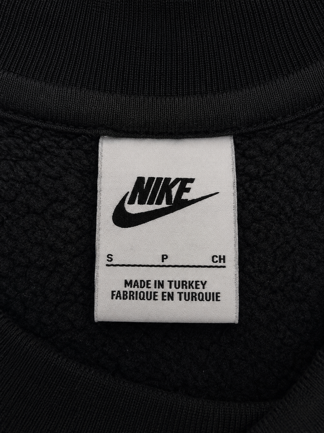 Nike size label