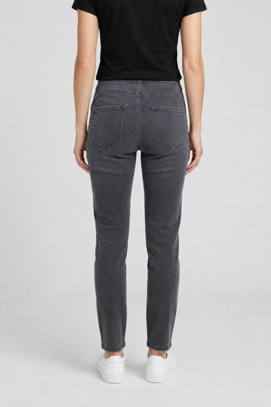 Next Black Washed Sculpt Pull-On Jeggings - Size - UK 12R